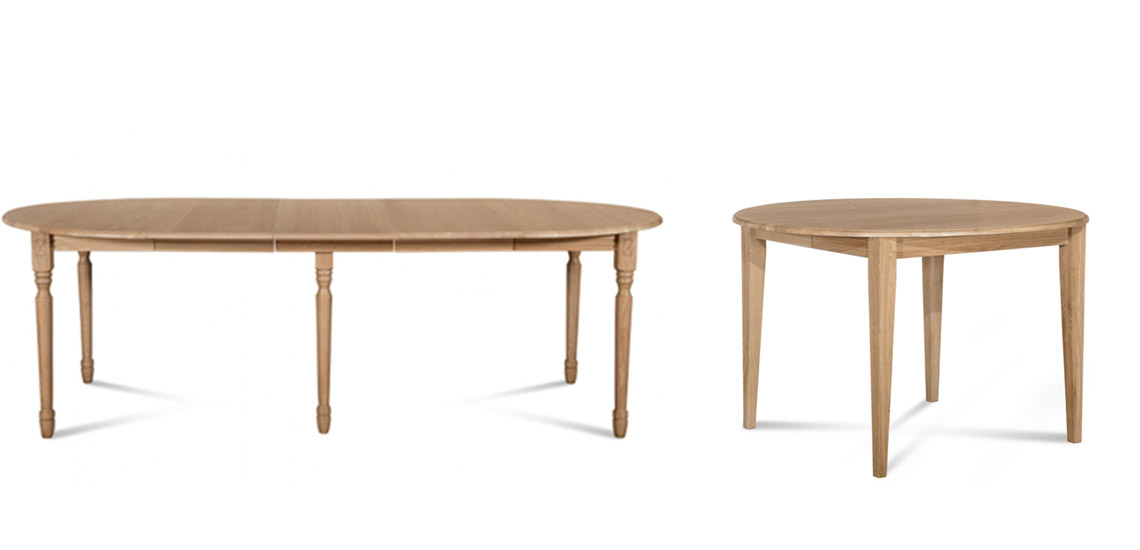 tables rondes extensibles